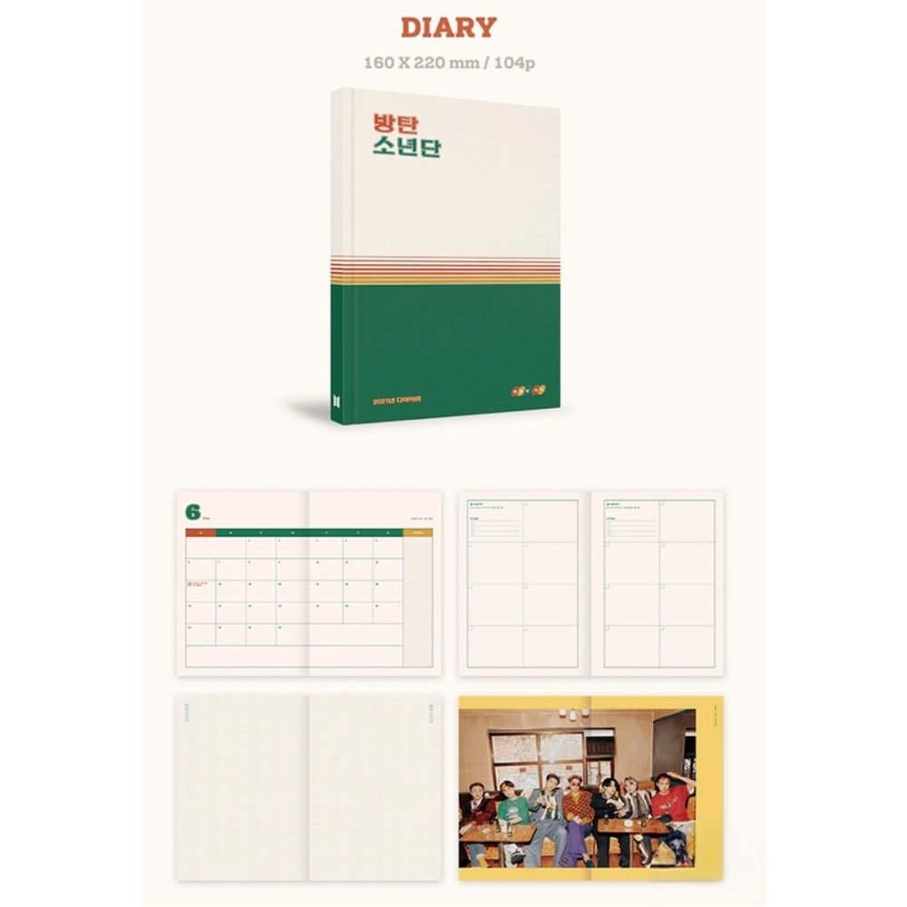 BTS SEASONS GREETINGS 2021 DIARY - NEW, SEALED
